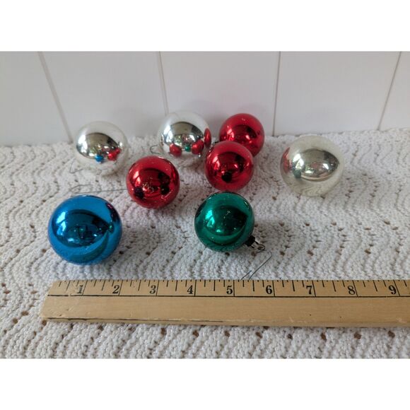 Lot of 9 vintage Christmas Balls - Made in Poland - Picture 4 of 6
